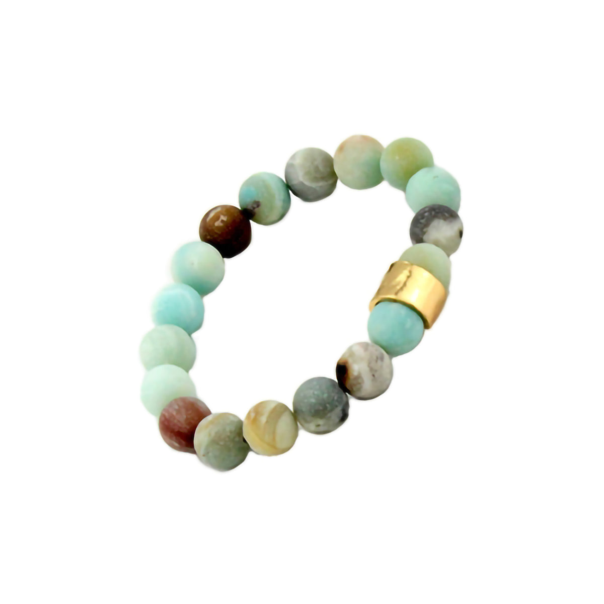 74438 - Natural Stone Bracelet - Amazonite - Fashion Jewelry Wholesale