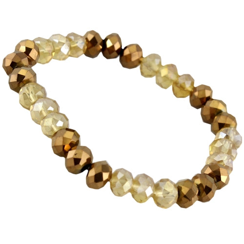 74506 - Crystal Beaded Bracelet-   Fashion Jewelry Wholesale