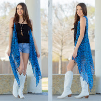 Load image into Gallery viewer, 7894 - Leopard Vest - Blue
