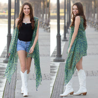 Load image into Gallery viewer, 7894 - Leopard Vest - Green
