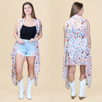 Load image into Gallery viewer, 7900 - Leaves Print Vest

