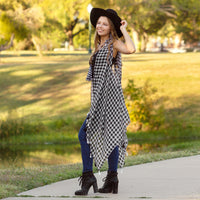 Load image into Gallery viewer, 7902 - Buffalo Plaid Vest with Tassels
