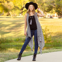 Load image into Gallery viewer, 7902 - Buffalo Plaid Vest with Tassels
