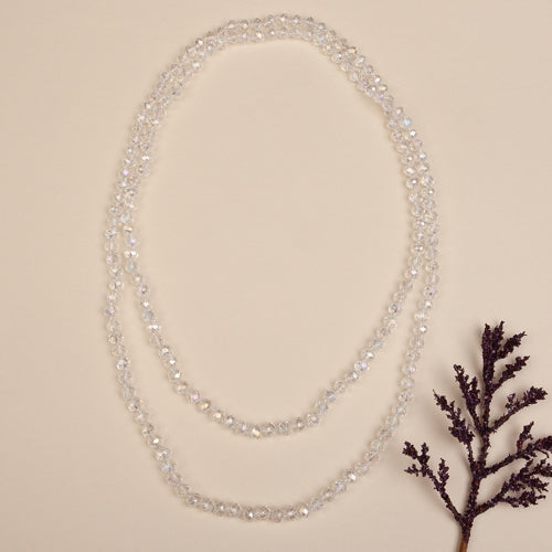 72028-20 - Beaded Necklace - Clear AB