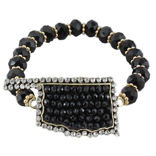 74518 - Crystal Oklahoma Bracelet - Fashion Jewelry Wholesale