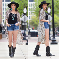 Load image into Gallery viewer, 8915 - Leopard Print Duster - Beige
