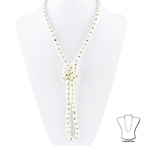 71403 - Trendy Long Beaded Necklace