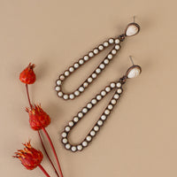 Load image into Gallery viewer, 93102 - Turquoise Teardrop Earrings - Ivory &amp; Copper
