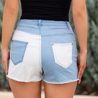 Load image into Gallery viewer, 10761 - Denim Color Block Shorts
