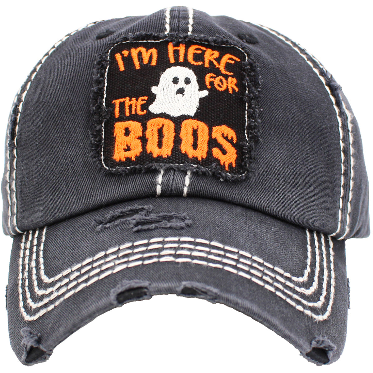 1332 - I'm Here For The Boos Hat - Black