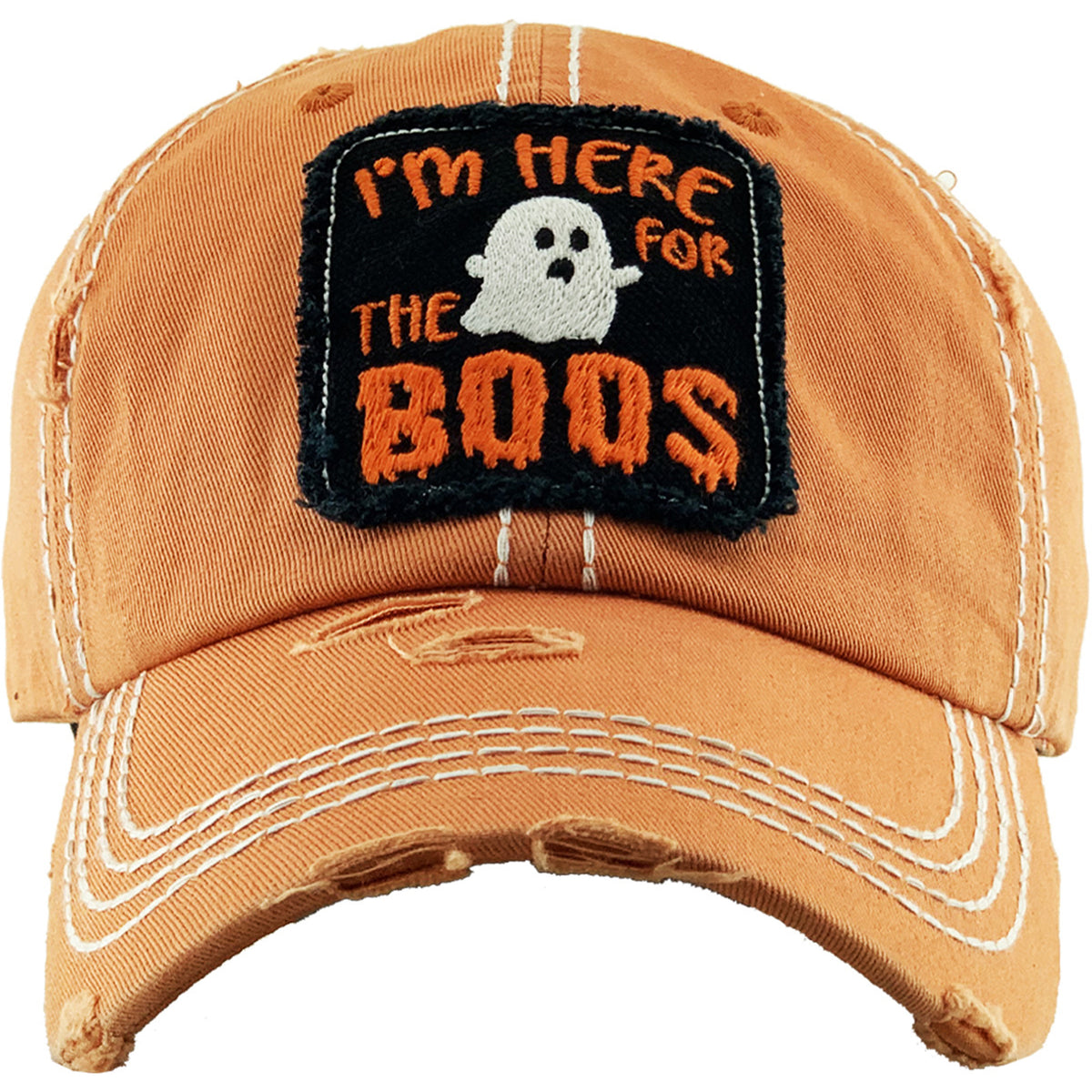 1332 - I'm Here For The Boos Hat - Pumpkin