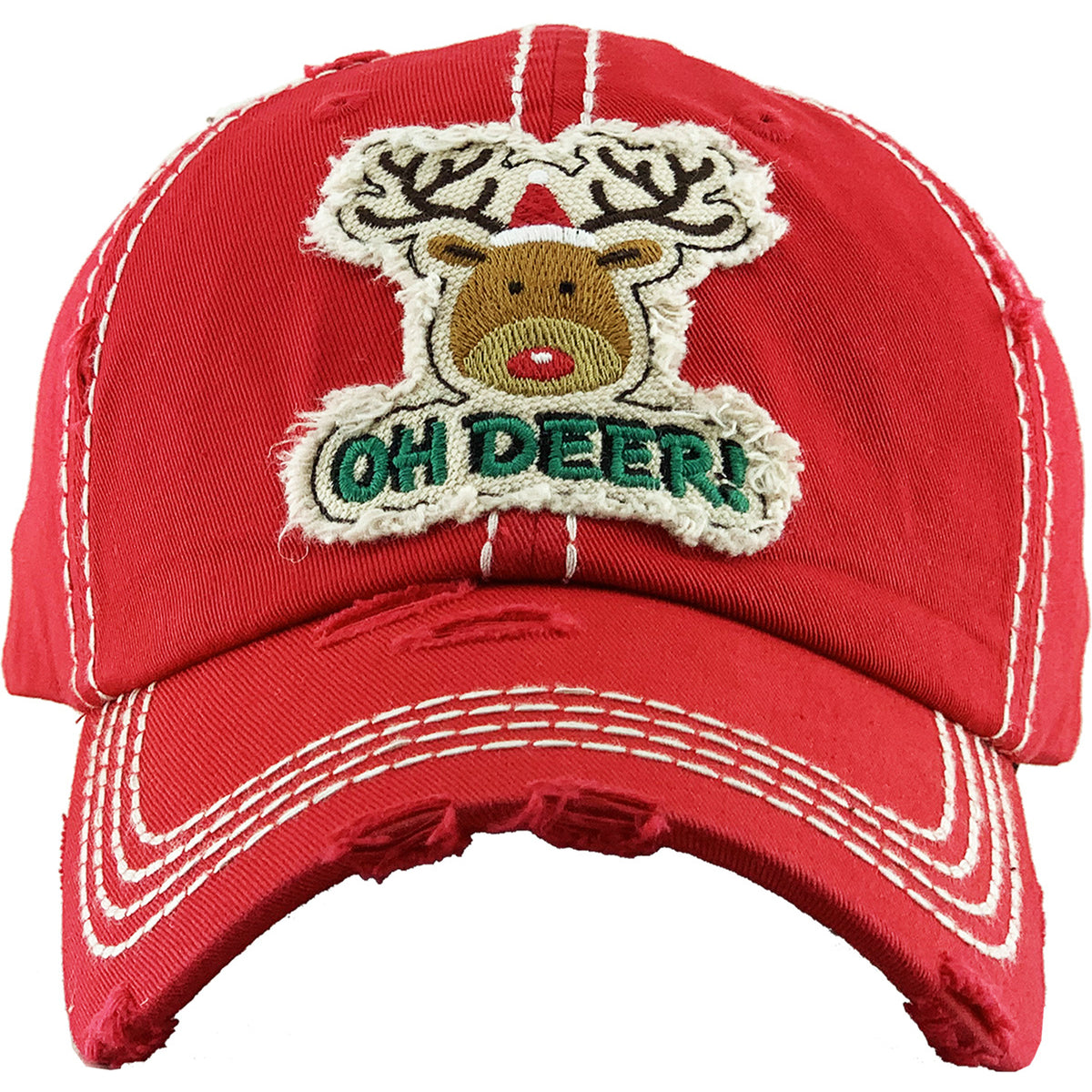 1351 - Oh Deer Hat - Red