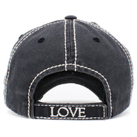 Load image into Gallery viewer, 1401 - Love God Love People Hat - Black
