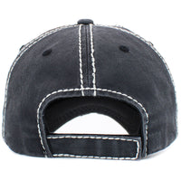 Load image into Gallery viewer, 1452 - Happy Camper Hat - Black
