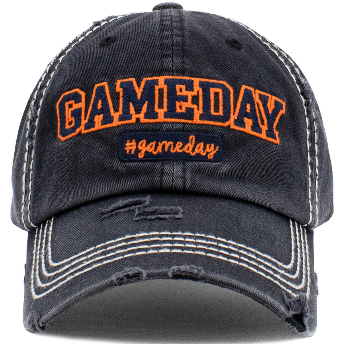 1454 - GAMEDAY Hat - Navy Orange