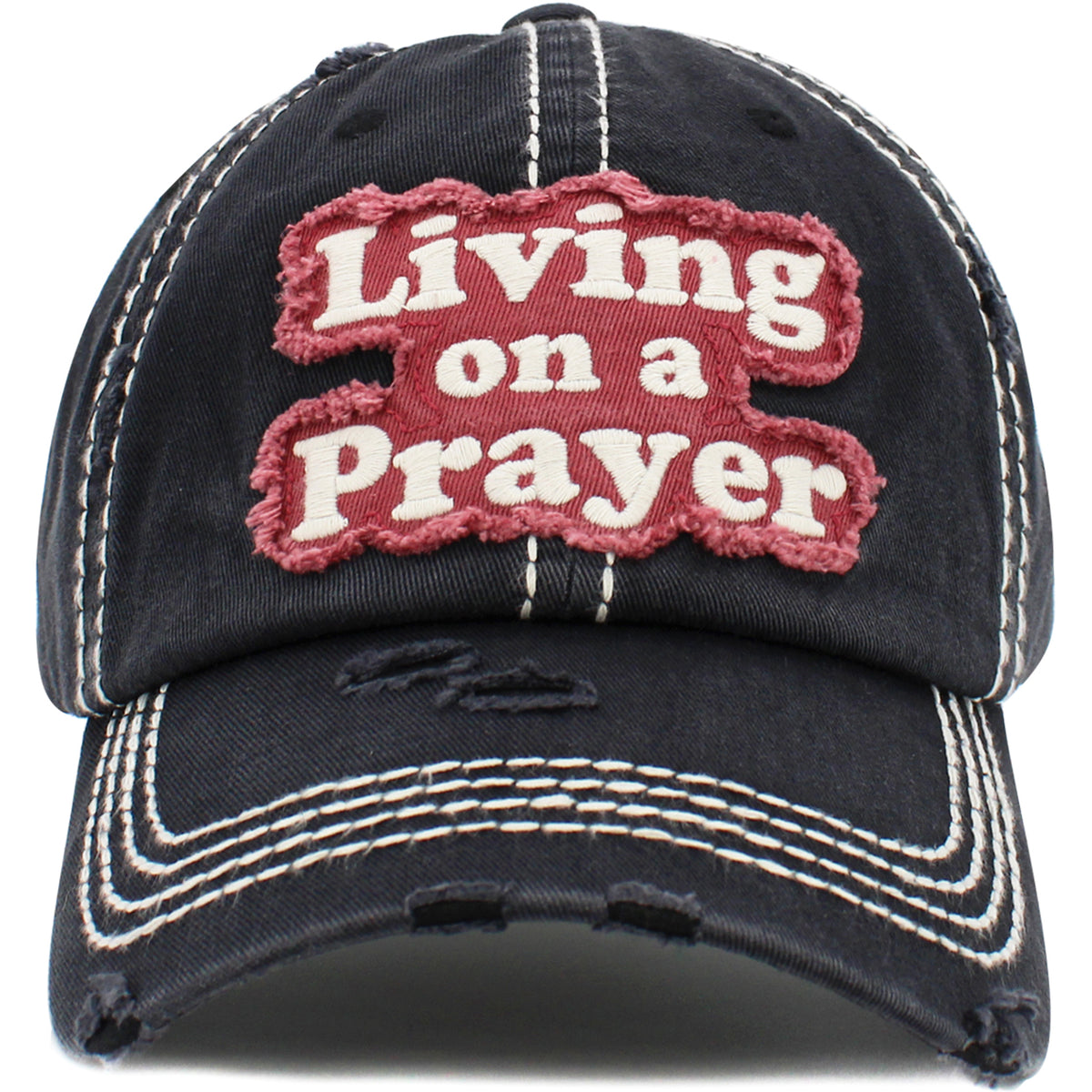 1458 - Living on a Prayer Hat - Black