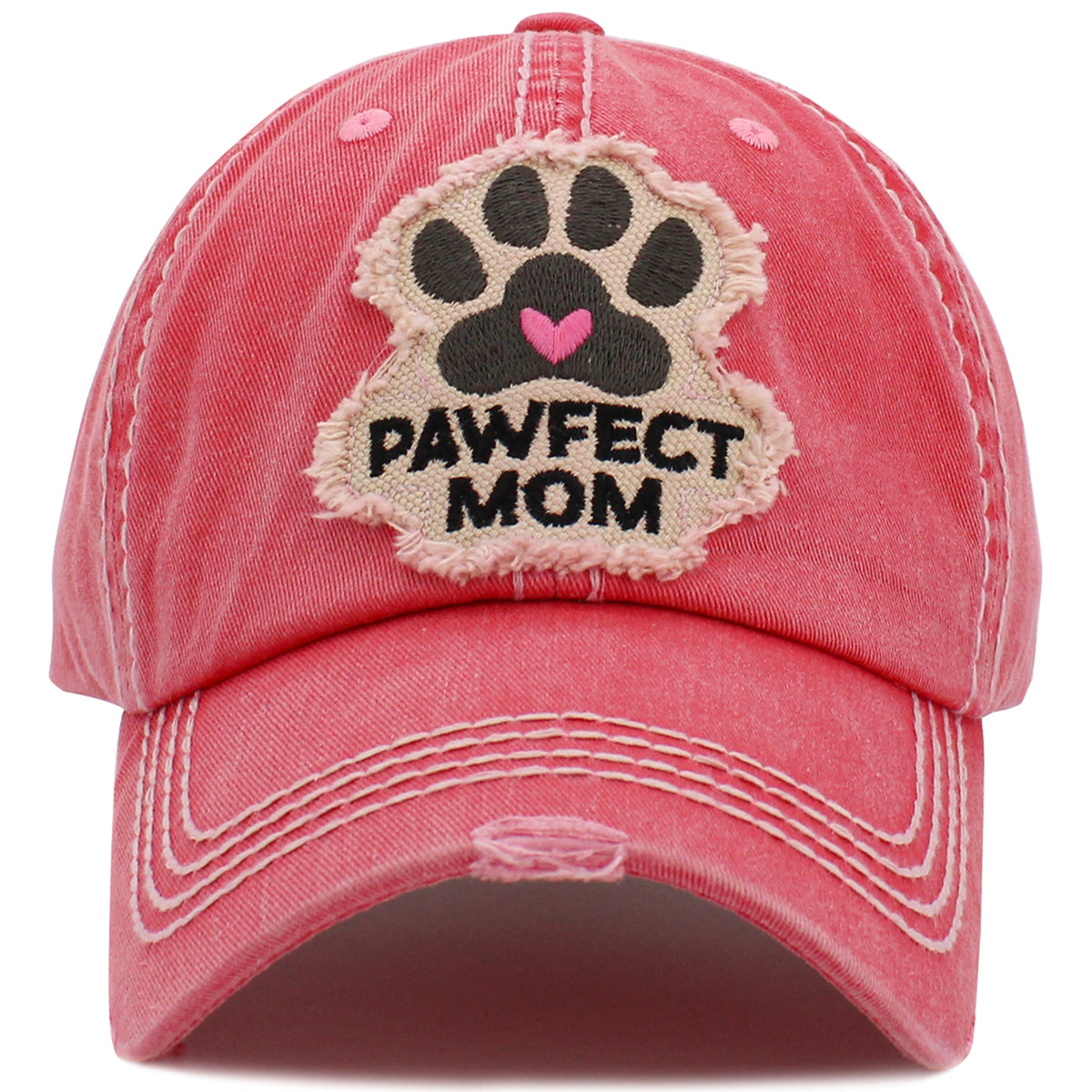 1474 - Pawfect Mom Hat - Hot Pink