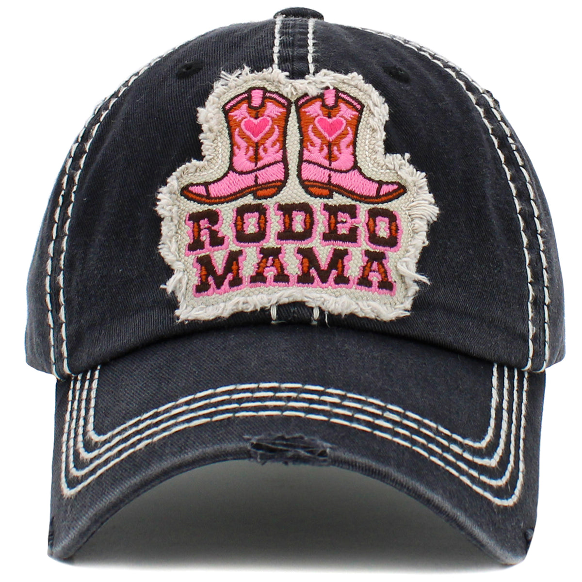 1478 - Rodeo Mama Hat - Black