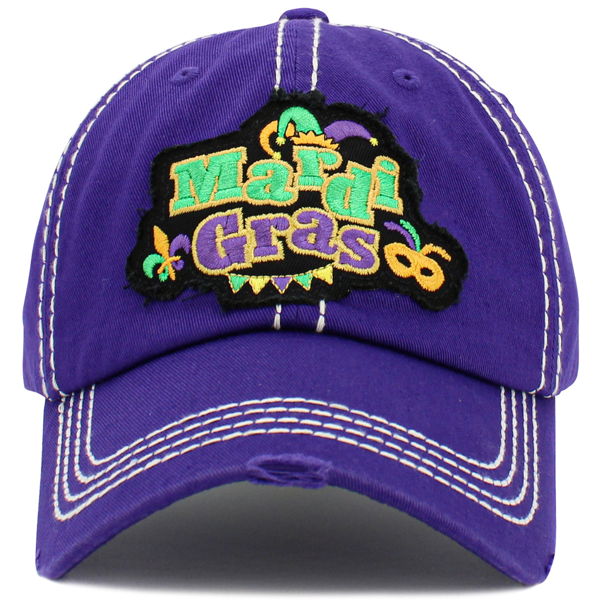 1483 - Mardi Gras Hat - Purple