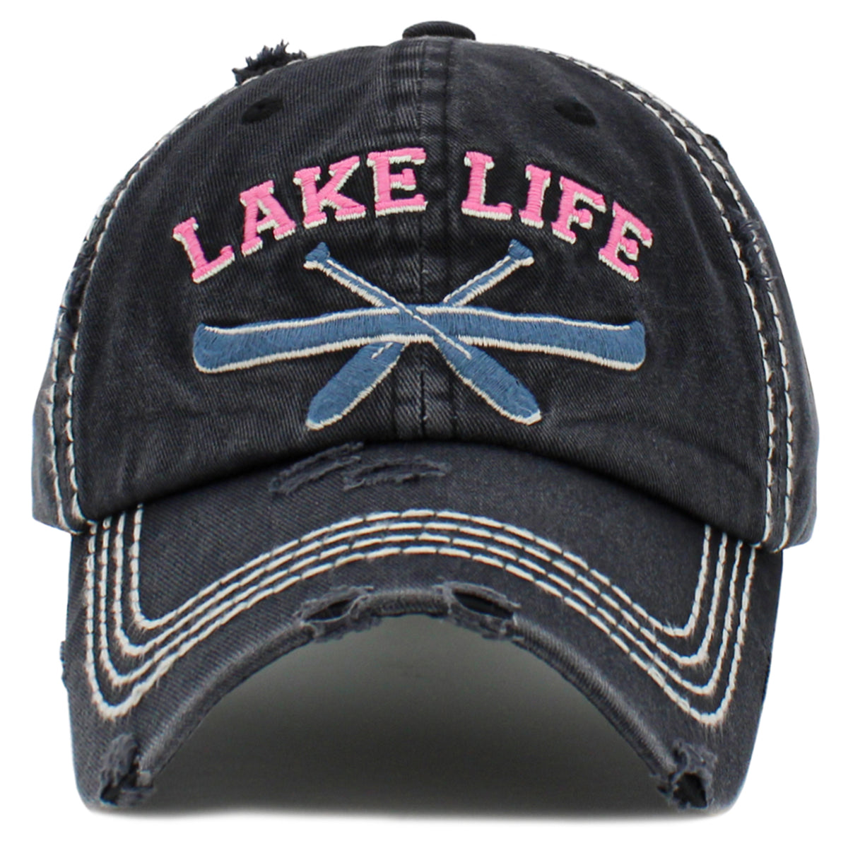 1486 - Lake Life Hat - Black