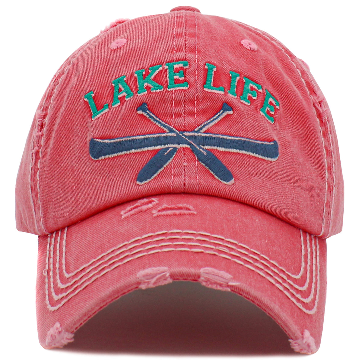 1486 - Lake Life Hat - Hot Pink