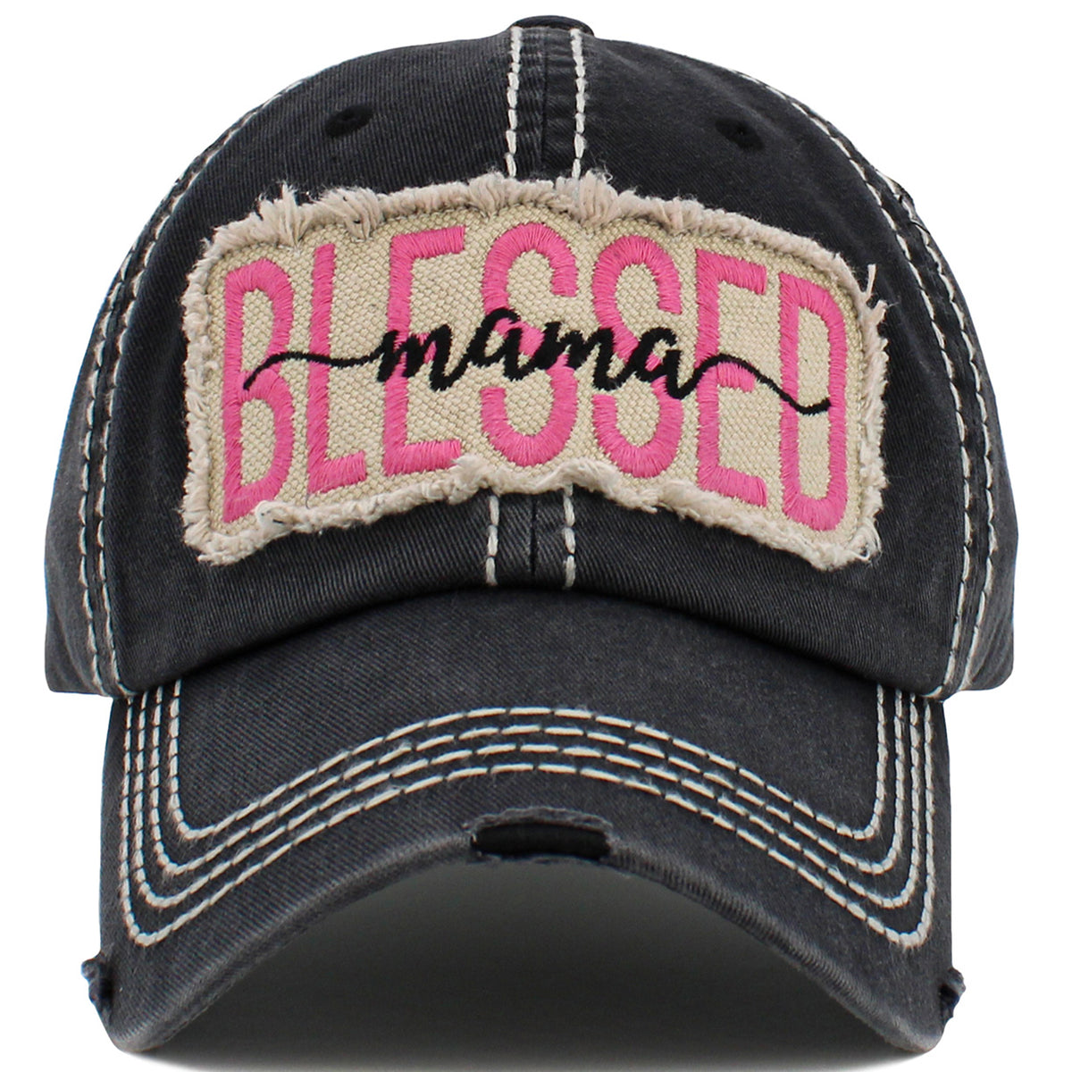 1492 - Blessed Mama Hat - Black