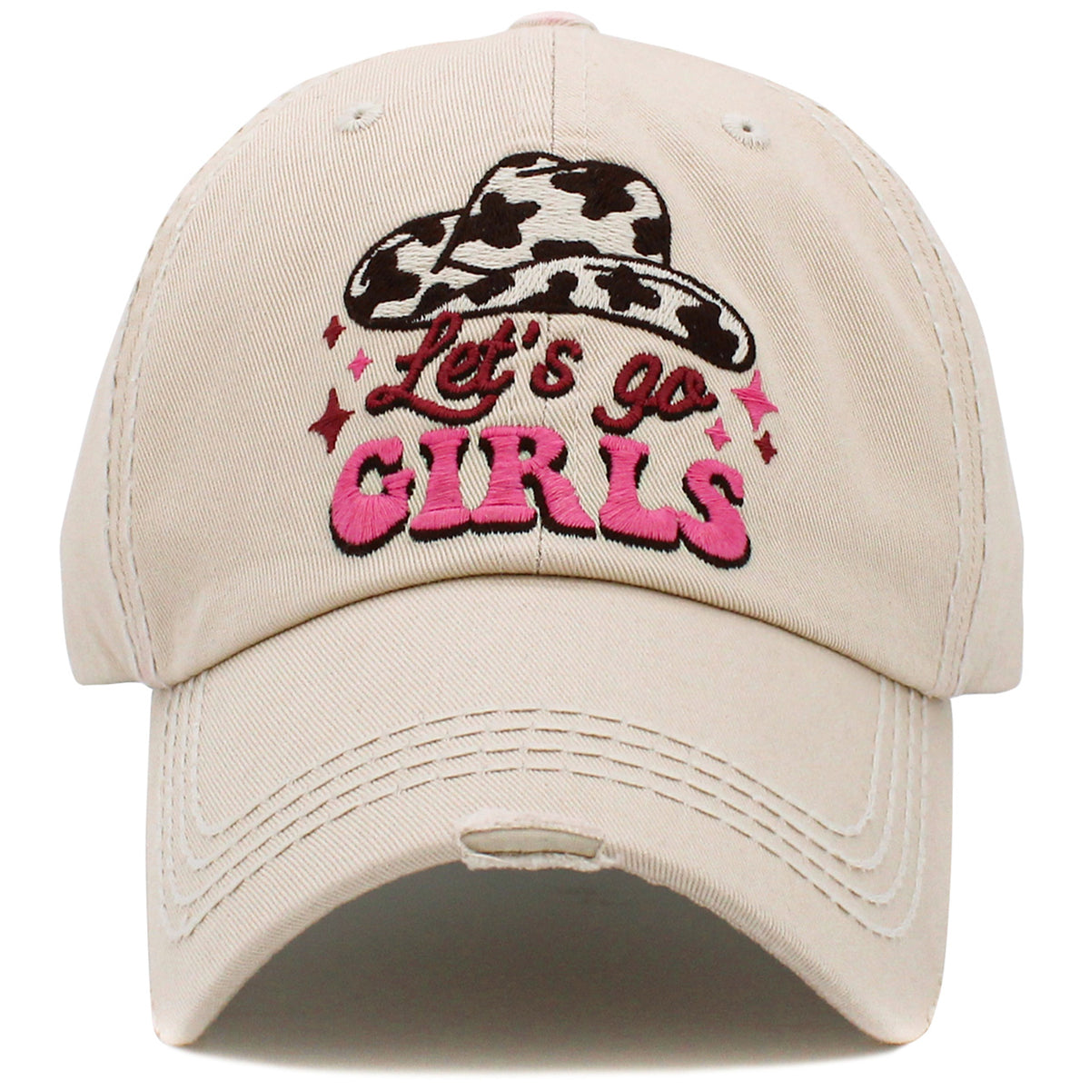 1509 - Let's Go Girls Hat - Stone