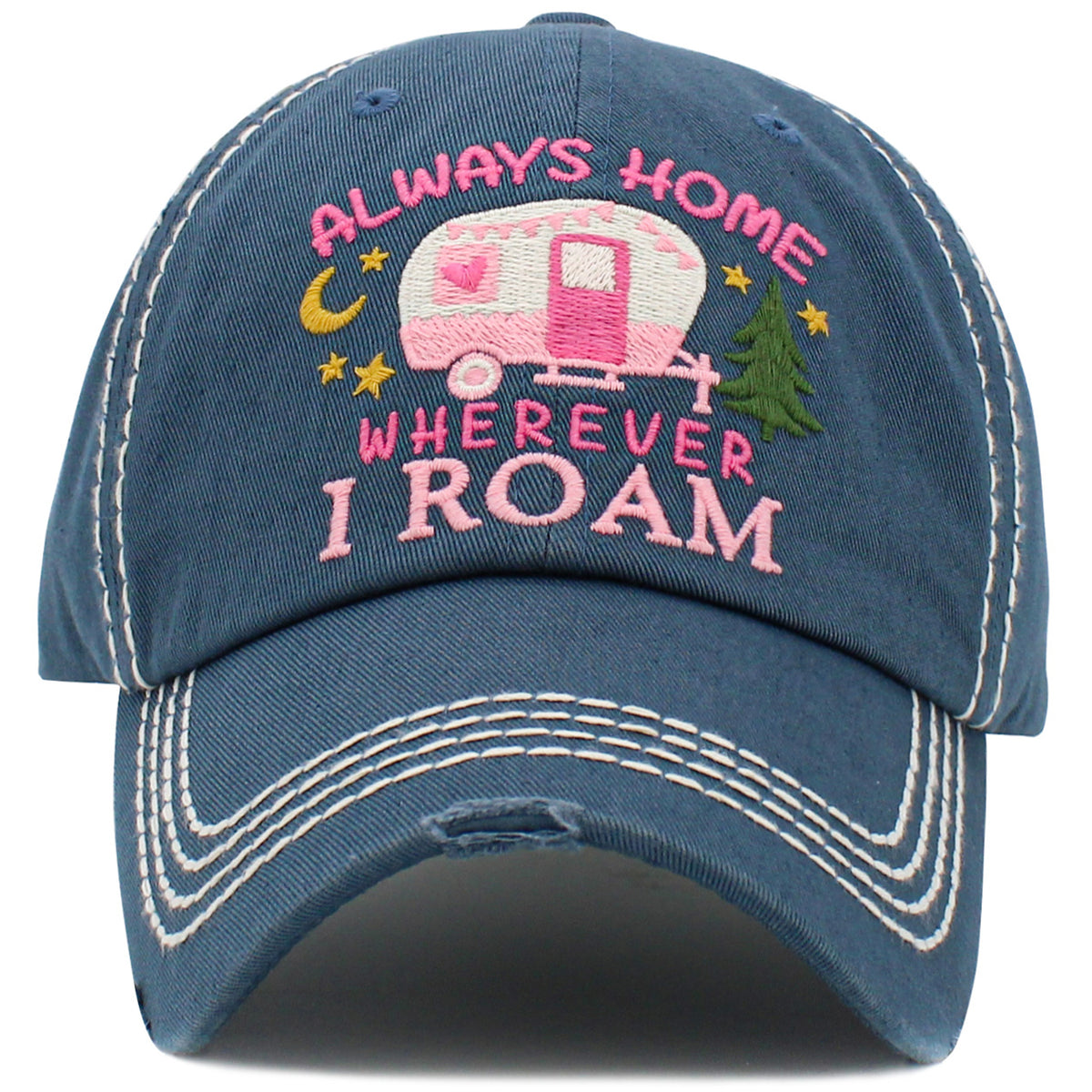 1510 - Always Home Wherever I Roam Hat - Blue