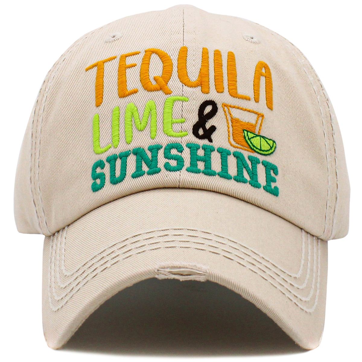 1517 - Tequila Lime Sunshine Hat - Stone