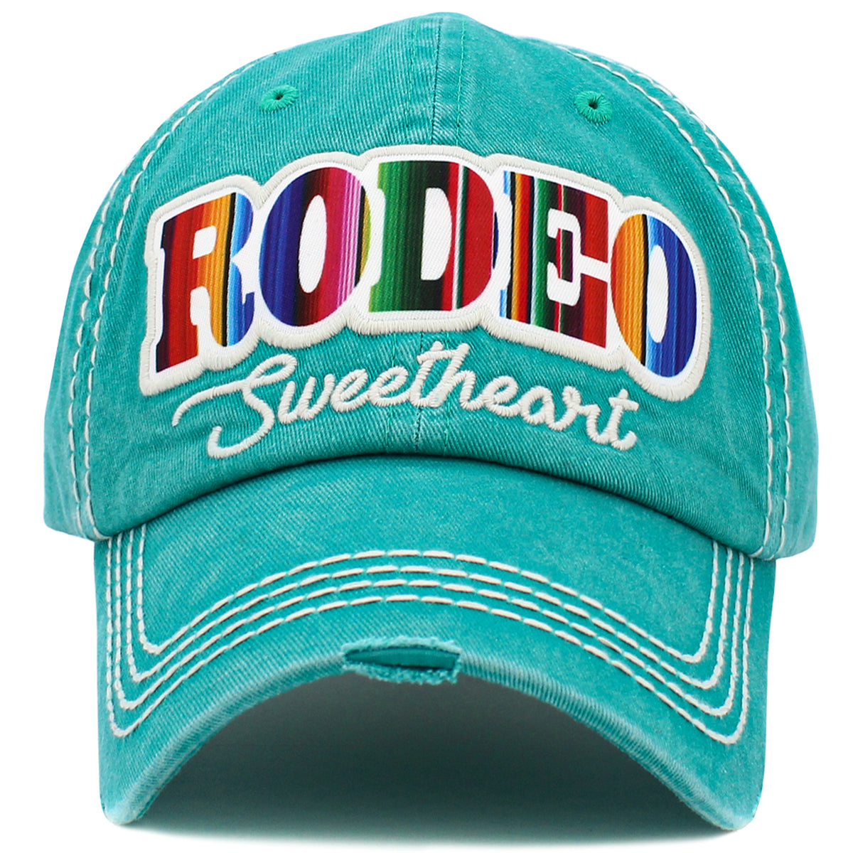 1518 - Rodeo Sweetheart Hat - Turquoise