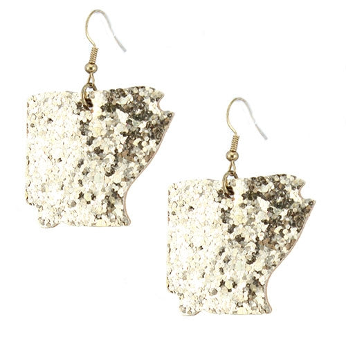 73480 - Arkansas Glitter Earrings - Fashion Jewelry Wholesale