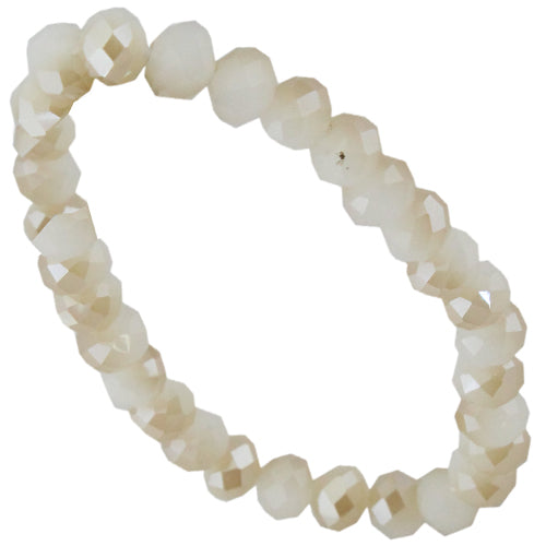 74604 - 13 - Crystal Bracelet - White Jade AB